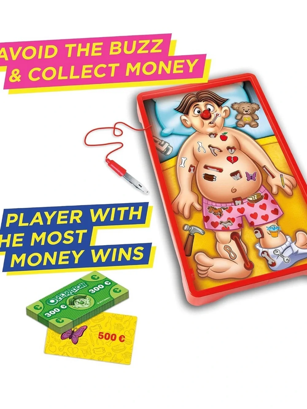 Hasbro Operation Game - Yellow, Blue & Red Artwork